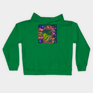 the death and the butterfly, ecopop mandala Kids Hoodie